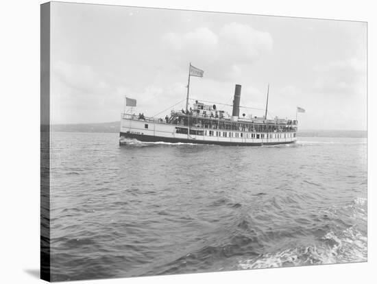 S.S. Flyer Steamship, 1908-Asahel Curtis-Stretched Canvas