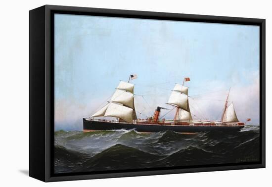 S.S. Gallia, 1881-Antonio Jacobsen-Framed Stretched Canvas