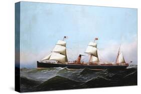 S.S. Gallia, 1881-Antonio Jacobsen-Stretched Canvas