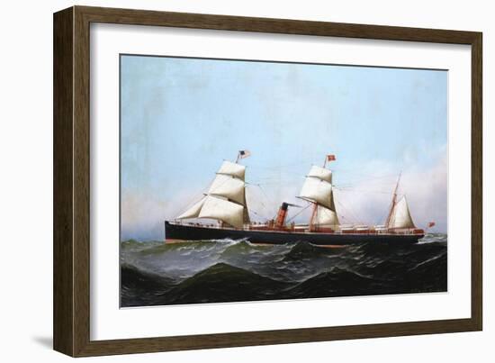 S.S. Gallia, 1881-Antonio Jacobsen-Framed Giclee Print