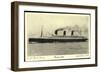 S.S. Ile De France, French Line, Cgt, Dampfschiff-null-Framed Giclee Print