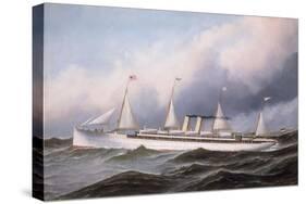 S.S. 'Kaiser Wilhelm II', 1889-Antonio Jacobsen-Stretched Canvas