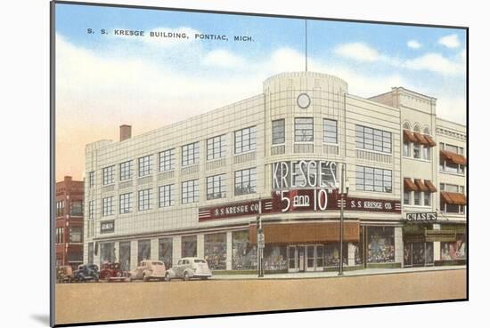 S.S. Kresge Building, Pontiac, Michigan-null-Mounted Art Print