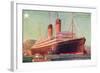 S.S.Laurentic, Ocean Liner-null-Framed Art Print