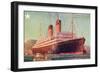 S.S.Laurentic, Ocean Liner-null-Framed Art Print