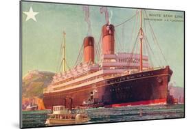 S.S.Laurentic, Ocean Liner-null-Mounted Art Print