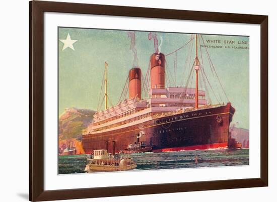 S.S.Laurentic, Ocean Liner-null-Framed Art Print