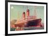 S.S.Laurentic, Ocean Liner-null-Framed Art Print