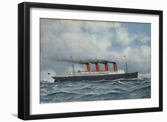 S.S. Lusitania-Antonio Jacobsen-Framed Giclee Print