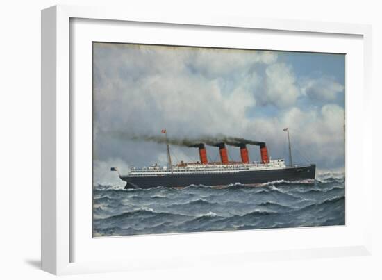 S.S. Lusitania-Antonio Jacobsen-Framed Giclee Print