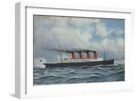 S.S. Lusitania-Antonio Jacobsen-Framed Giclee Print