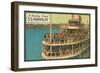 S.S. Mandalay, Crowded Ferry-null-Framed Art Print