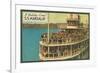 S.S. Mandalay, Crowded Ferry-null-Framed Art Print