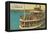 S.S. Mandalay, Crowded Ferry-null-Framed Stretched Canvas