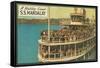 S.S. Mandalay, Crowded Ferry-null-Framed Stretched Canvas