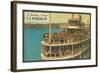 S.S. Mandalay, Crowded Ferry-null-Framed Art Print