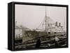 S.S. Morro Castle, Cramps Shipyards, Philadelphia-null-Framed Stretched Canvas