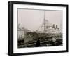 S.S. Morro Castle, Cramps Shipyards, Philadelphia-null-Framed Photo