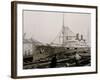 S.S. Morro Castle, Cramps Shipyards, Philadelphia-null-Framed Photo