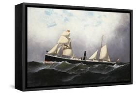 S.S. Niagara, 1877-Antonio Jacobsen-Framed Stretched Canvas