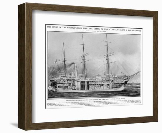 S.S. 'Terra Nova', June 1910-null-Framed Art Print