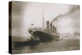 S.S. Titanic - In Belfast Lough - April 1912, 1912-null-Stretched Canvas