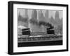 S.S. United States Sailing in New York Harbor-Andreas Feininger-Framed Photographic Print