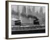 S.S. United States Sailing in New York Harbor-Andreas Feininger-Framed Photographic Print