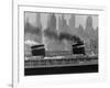 S.S. United States Sailing in New York Harbor-Andreas Feininger-Framed Photographic Print