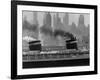 S.S. United States Sailing in New York Harbor-Andreas Feininger-Framed Photographic Print