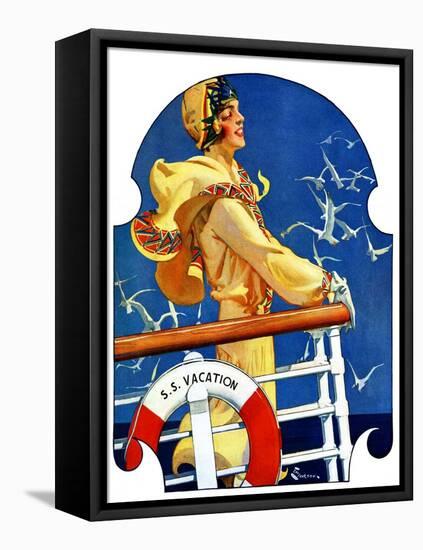"S. S. Vacation,"July 20, 1929-Elbert Mcgran Jackson-Framed Stretched Canvas