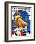 "S. S. Vacation," Saturday Evening Post Cover, July 20, 1929-Elbert Mcgran Jackson-Framed Giclee Print