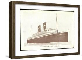 S.S. Veendam Der Hapag, Rotterdam, Dampfschiff-null-Framed Giclee Print