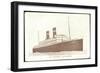 S.S. Veendam Der Hapag, Rotterdam, Dampfschiff-null-Framed Giclee Print