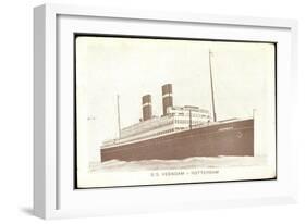 S.S. Veendam Der Hapag, Rotterdam, Dampfschiff-null-Framed Giclee Print