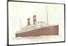 S.S. Veendam Der Hapag, Rotterdam, Dampfschiff-null-Mounted Giclee Print