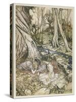 S, Speare: Hermia and Helen-Arthur Rackham-Stretched Canvas