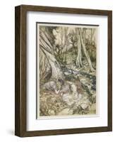 S, Speare: Hermia and Helen-Arthur Rackham-Framed Art Print