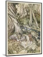 S, Speare: Hermia and Helen-Arthur Rackham-Mounted Art Print