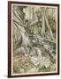 S, Speare: Hermia and Helen-Arthur Rackham-Framed Art Print