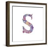 S-Green Girl-Framed Giclee Print