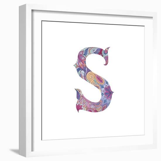 S-Green Girl-Framed Giclee Print