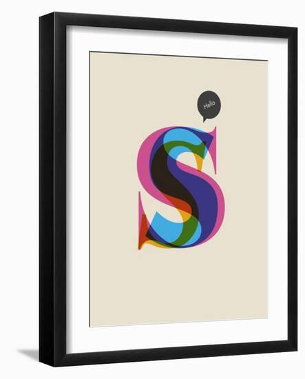 S-null-Framed Art Print