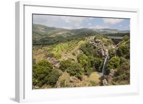 Sa'Ar Waterfall at the Hermon Nature Reserve, Golan Heights, Israel, Middle East-Yadid Levy-Framed Photographic Print