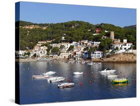 Sa Tuna, Near Begur, Costa Brava, Catalonia, Spain, Mediterranean, Europe-Stuart Black-Stretched Canvas