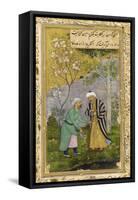 Saadi in a Rose Garden, 1645-Govardhan-Framed Stretched Canvas