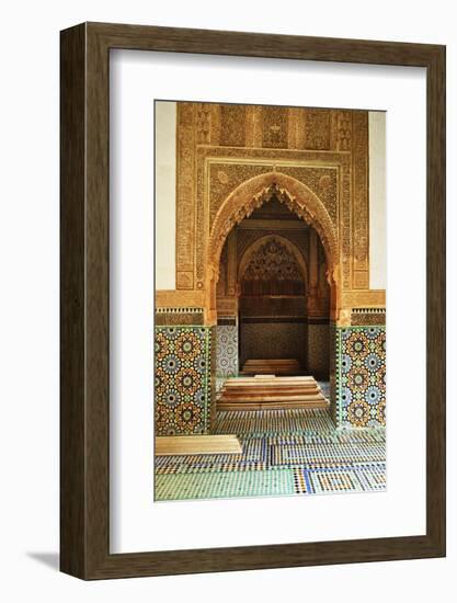 Saadian Tombs, Medina, Marrakesh, Morocco, North Africa, Africa-Jochen Schlenker-Framed Photographic Print