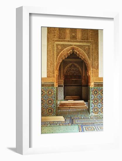 Saadian Tombs, Medina, Marrakesh, Morocco, North Africa, Africa-Jochen Schlenker-Framed Photographic Print