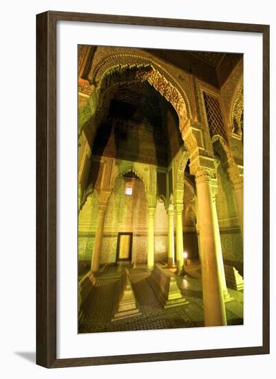 Saadian Tombs, UNESCO World Heritage Site, Marrakech, Morocco, North Africa, Africa-Neil Farrin-Framed Photographic Print