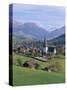 Saanen Village Church in Foreground, Switzerland-Richard Ashworth-Stretched Canvas